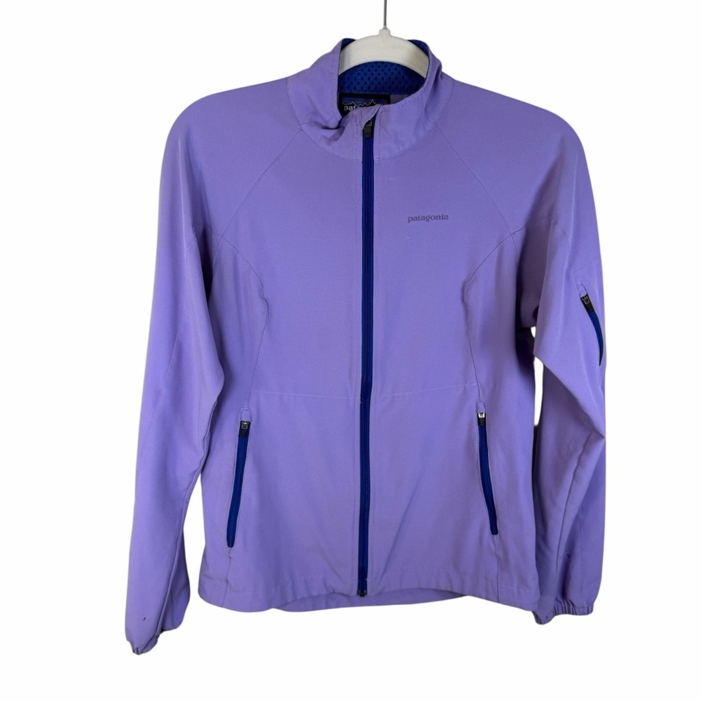 Patagonia Women's‎ Lavender Utility Softshell Jacket with Navy Accents Sz XS